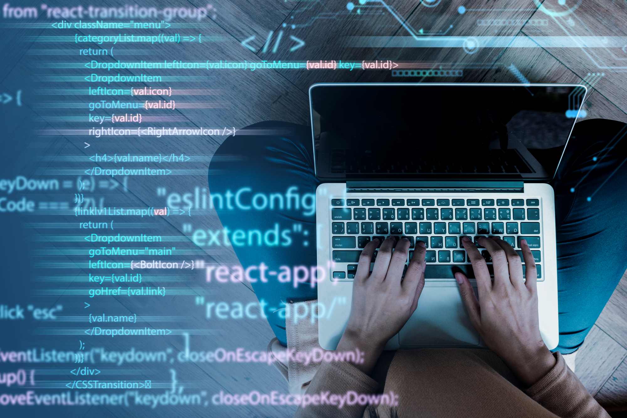 staron-programming-background-with-person-working-with-codes-computer